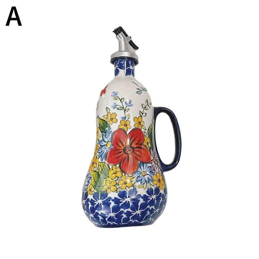 European style Polish underglaze painted ceramic tableware set