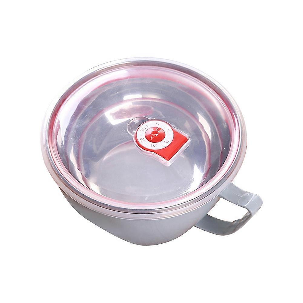 Stainless Steel Noodle Bowl With Lid And Handle Food Container For Rice And Soup