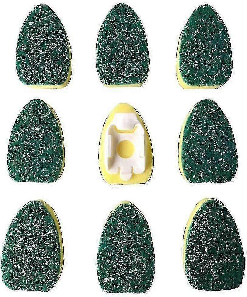 الثقيلة طبق عصا الإسفنج إعادة ملء رؤساء استبدال للمطبخ بالوعة تنظيف طبق الإسفنج-10pcs