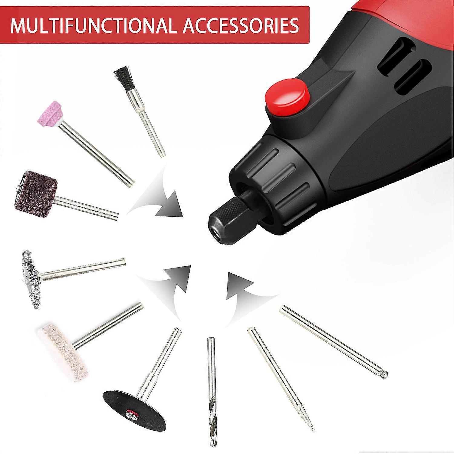 AC Rotary Tool Kit Electric Grinder 6 Variable Speeds 8000-35000RPM 170W for Polishing Carving and S