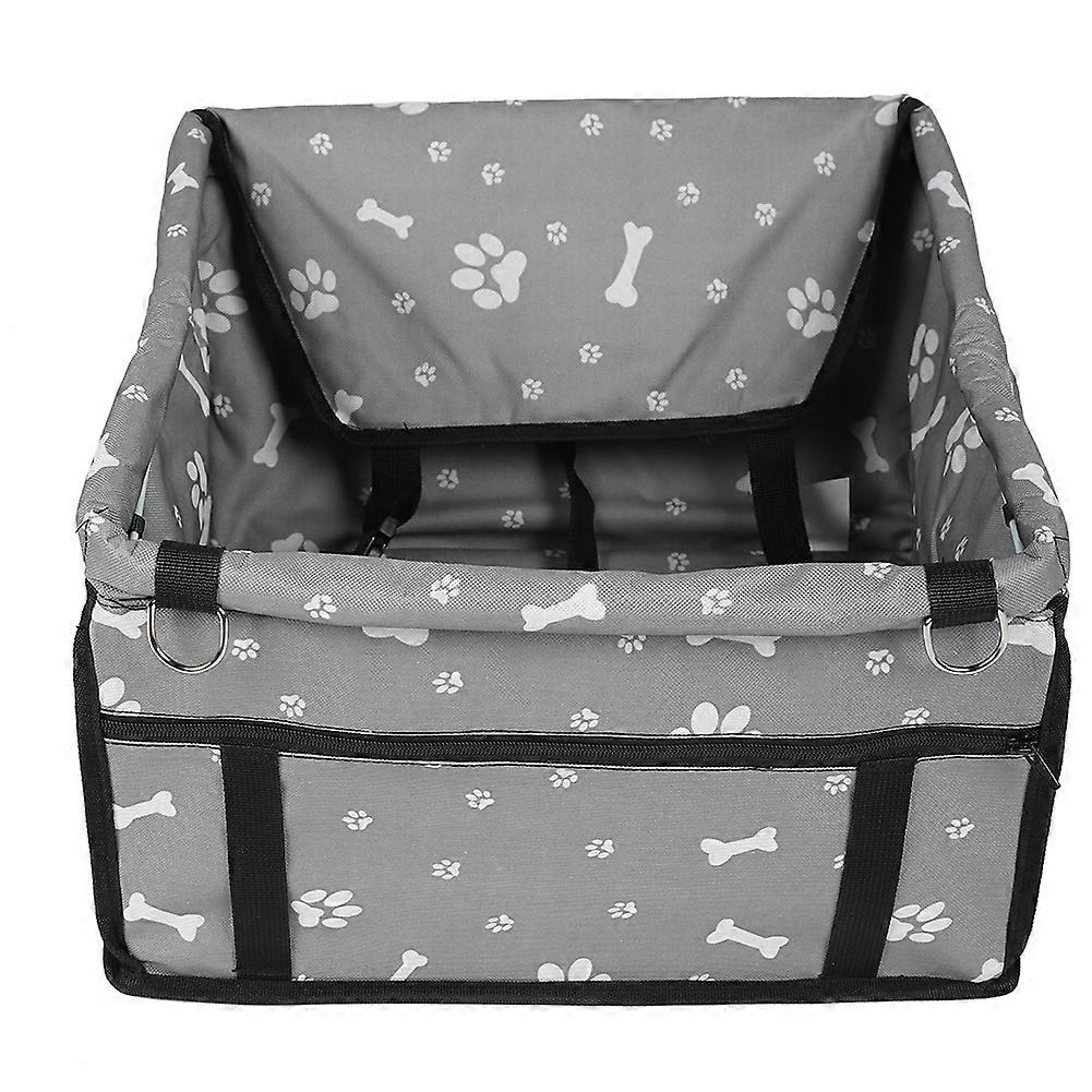 Oxford Cloth Pet Dog Cat Car Front Seat Non-Slip Mat Basket Carrier for Small to Medium Pets, Waterproof and Durable Design