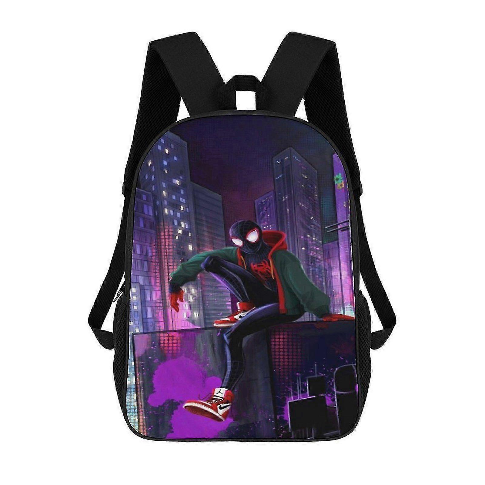 i2207 Miles Morales Backpack Shoulders DaypackBag Work Travel Classic Unisex Backpack kli2207
