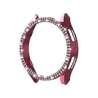 Case For Watch 6 40mm, Glitter Bumper Cover Rugged Pc Protective Smartwatch Bezel Cover For Watch 6 For Galaxy Watch 6 40mm 3pcs Red