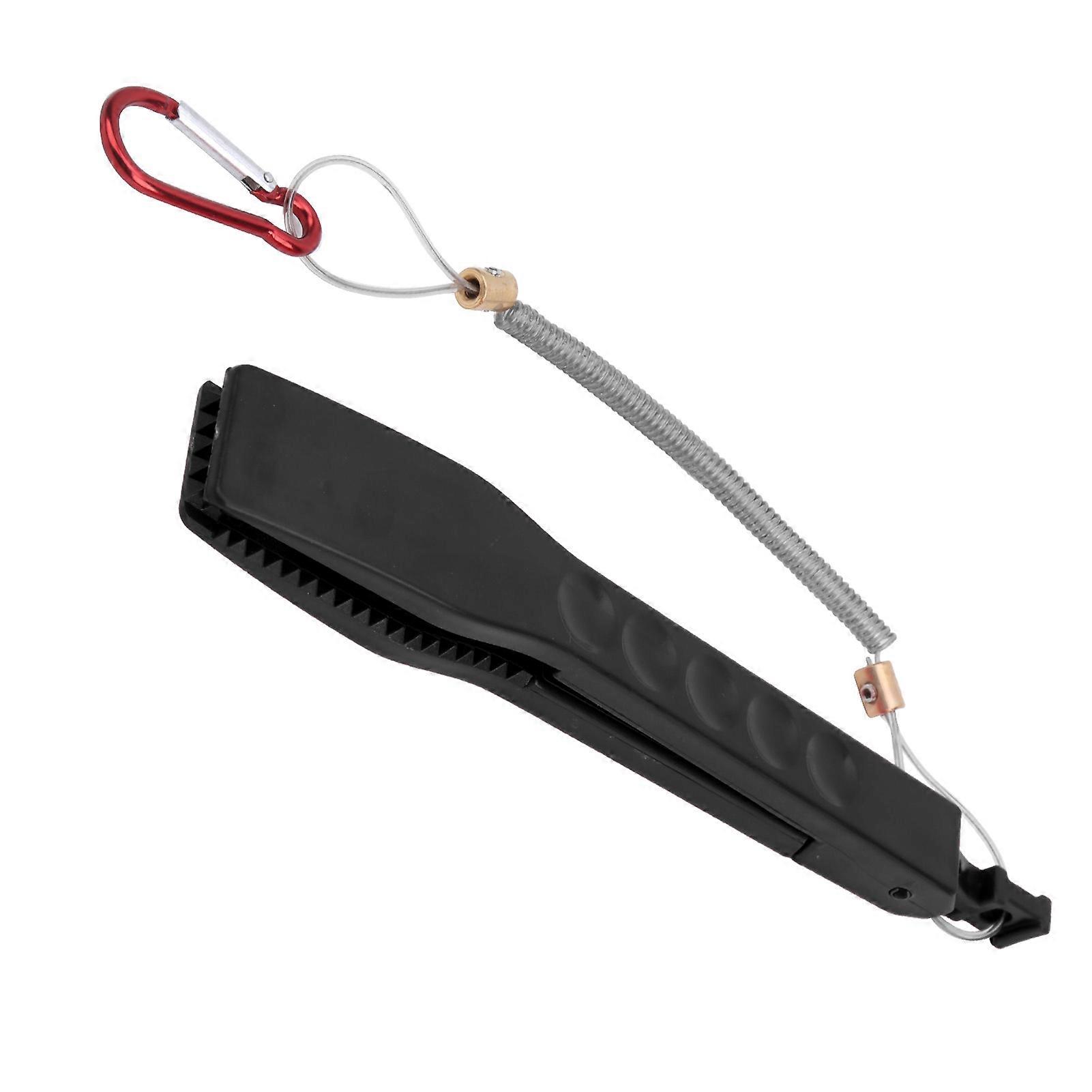 Lightweight Multifunctional Fish Grip Controller Grabber with AntiLost Rope Fish Controller(Black )