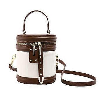  Mote PU Skinn Skulderveske Sylinderveske Justert Crossbody Bøtte Veske