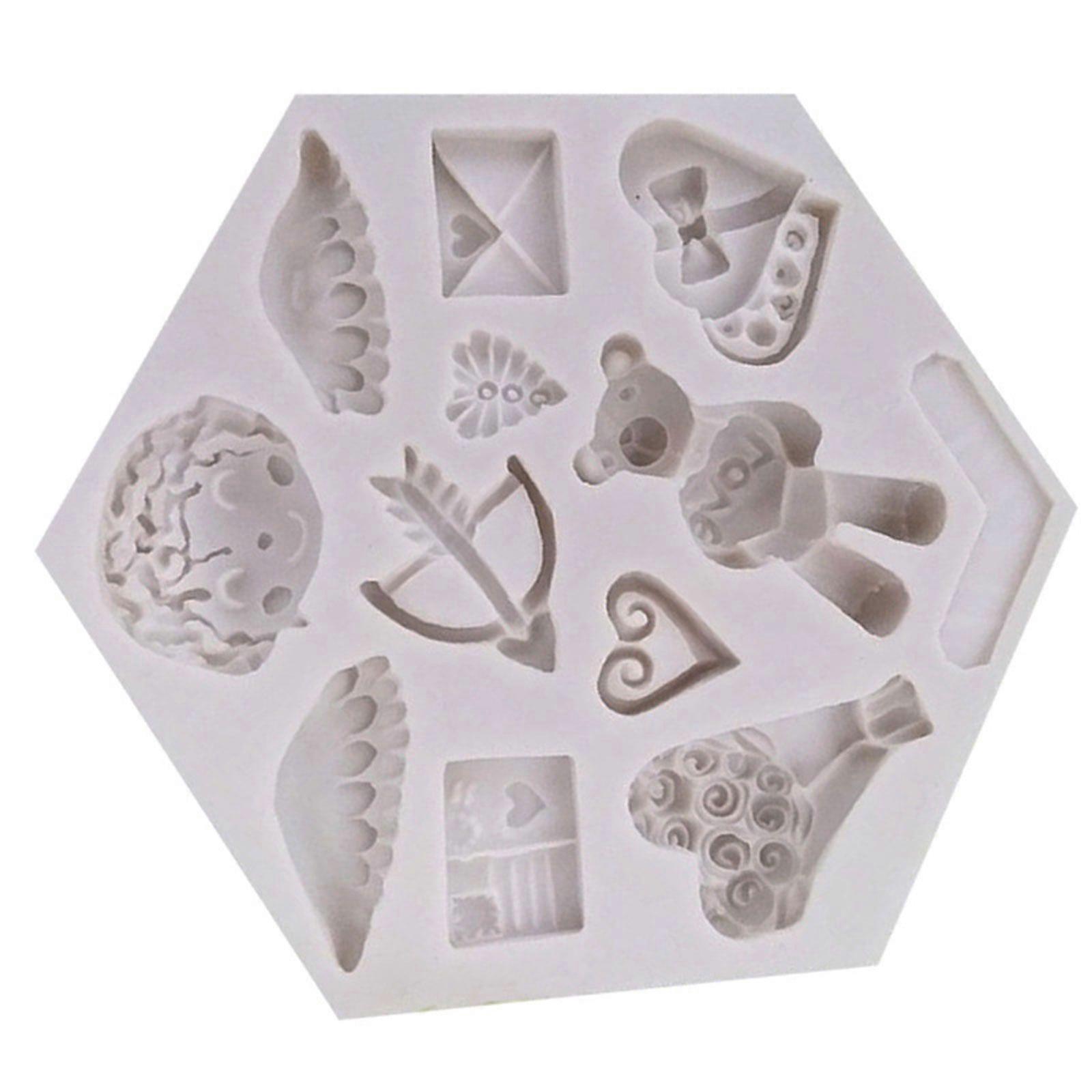 Candy Molds Baking Gadgets Bear & Hearts Shape Perfect Gift for DIY Baking Lover