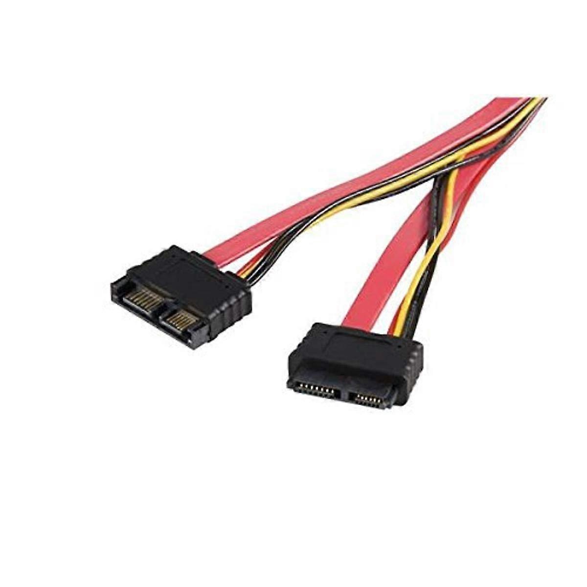 Slimline SATA Extension Cable 1.7 ft for PC Builds, Compatible with SATA Drives, Thin Design, Durable Material