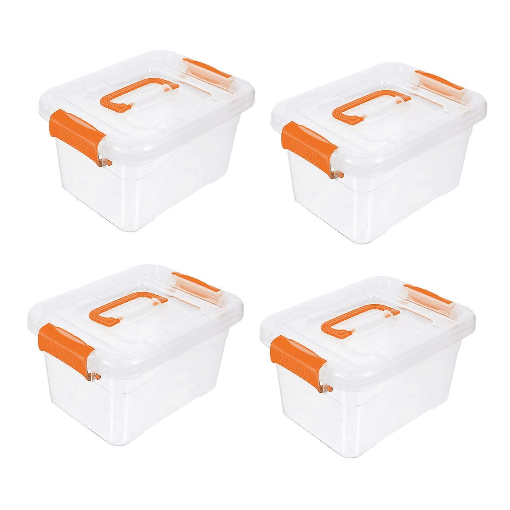 4pcs Box Storage Box Clear Stand Clear Handbags Small Plastic B 16 Quart Storage Containers with Lids