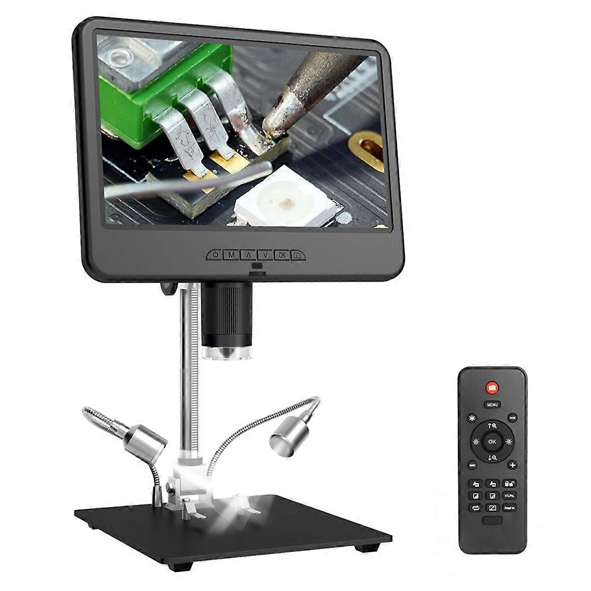 AD210 Digital Microscope 10.1 Inch Adjustable LCD for Electronics Microscope Tool PCB/SMD 1080P Sol