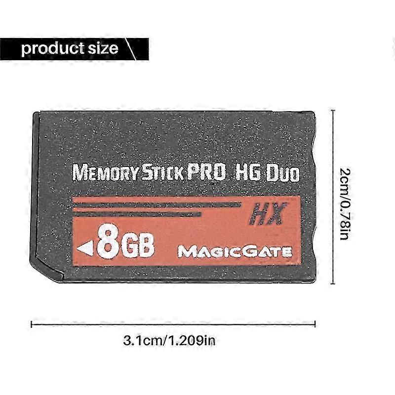 Karta pamięci Memory Stick Pro Duo o pojemności 8 GB Aparat PSP Cybershot