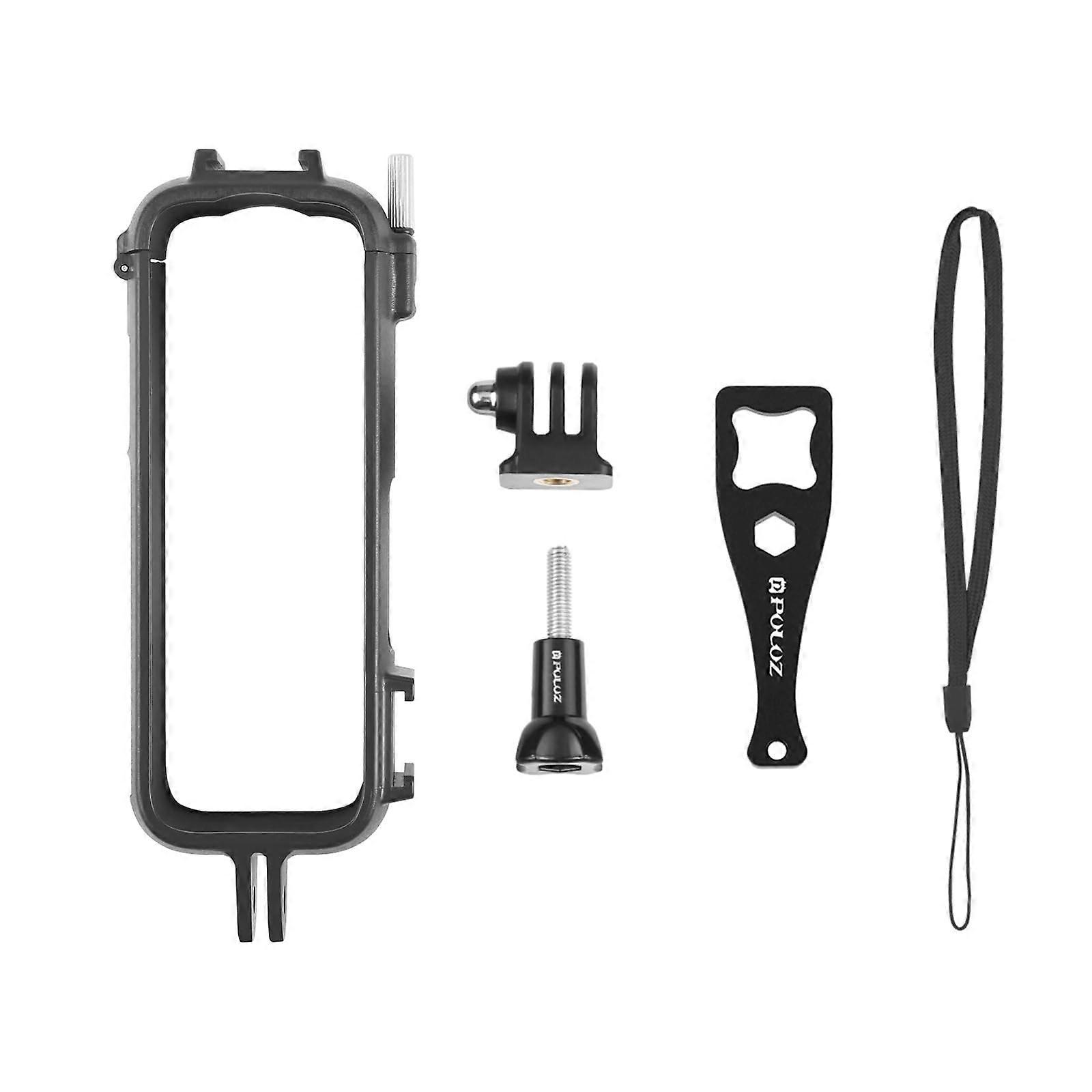 Plastic Protective Frame Cold Shoe with Adapter Mount Screw Compatible with Insta360 X4 Camera