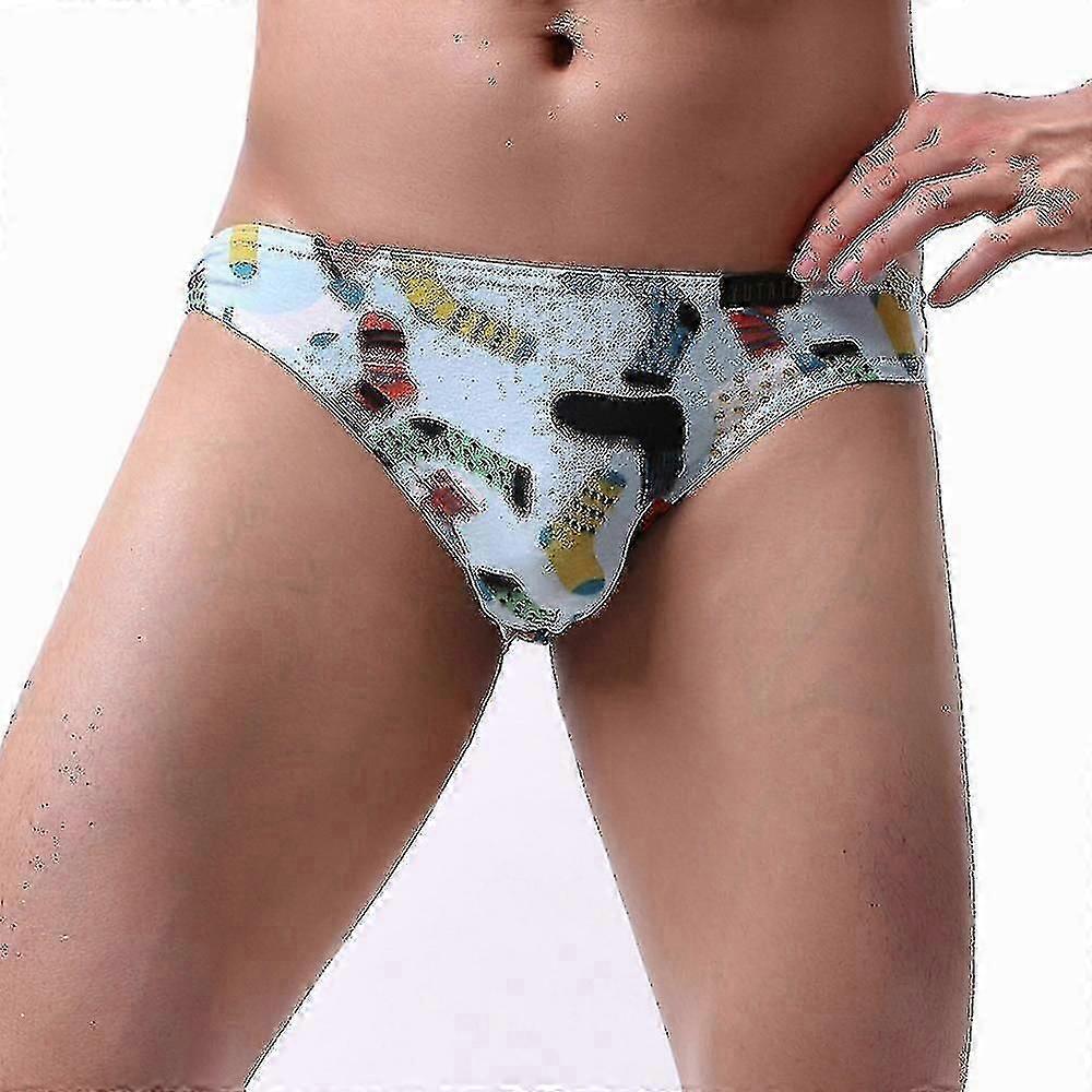 Männer Cartoon Print Unterwäsche Slip Höschen Unterhose