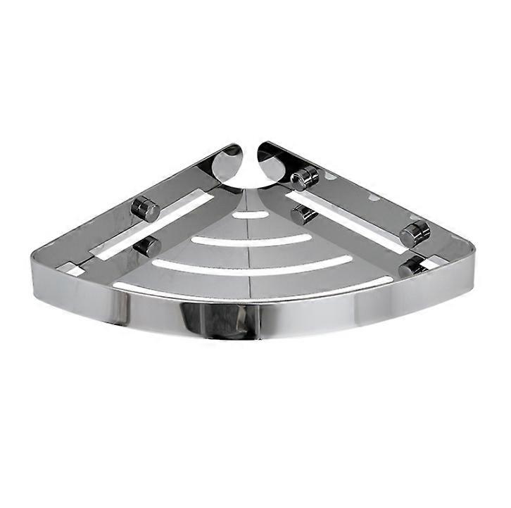 Bookshelf, rounded corner design, small wall-mounted shelf with strong bearing capacity and no punching (304 corner mirror)