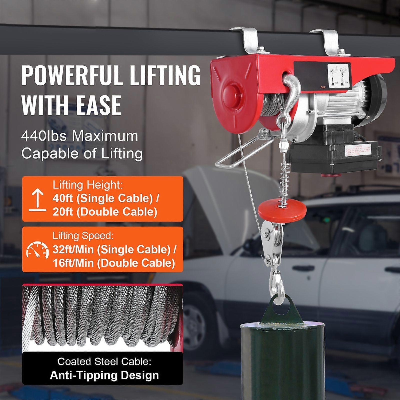 Palan Électrique 800 Kg – Treuil 230V 12m Chaîne, Levage Puissant Pour Atelier Garage Maison
