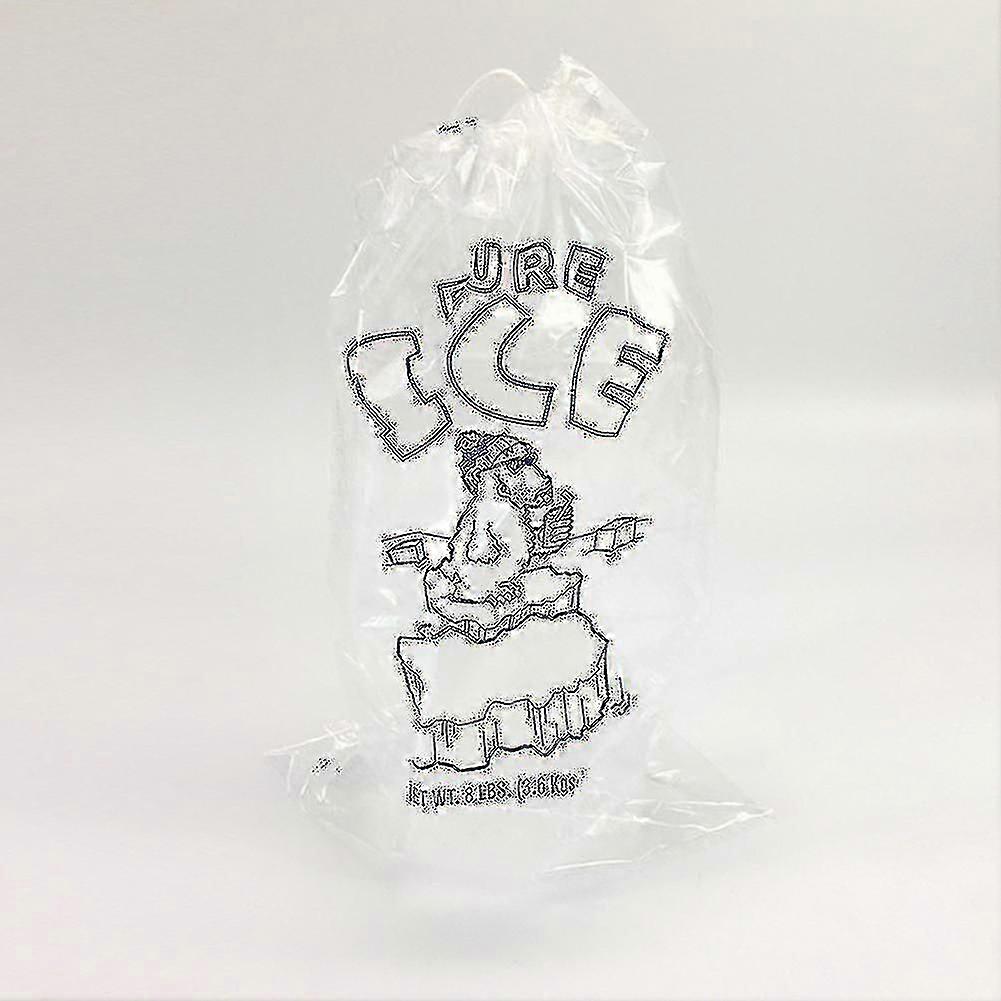 100pcs Drawstring Ice Bag Puncture Resistant Disposable Recyclable Freezer Pouch