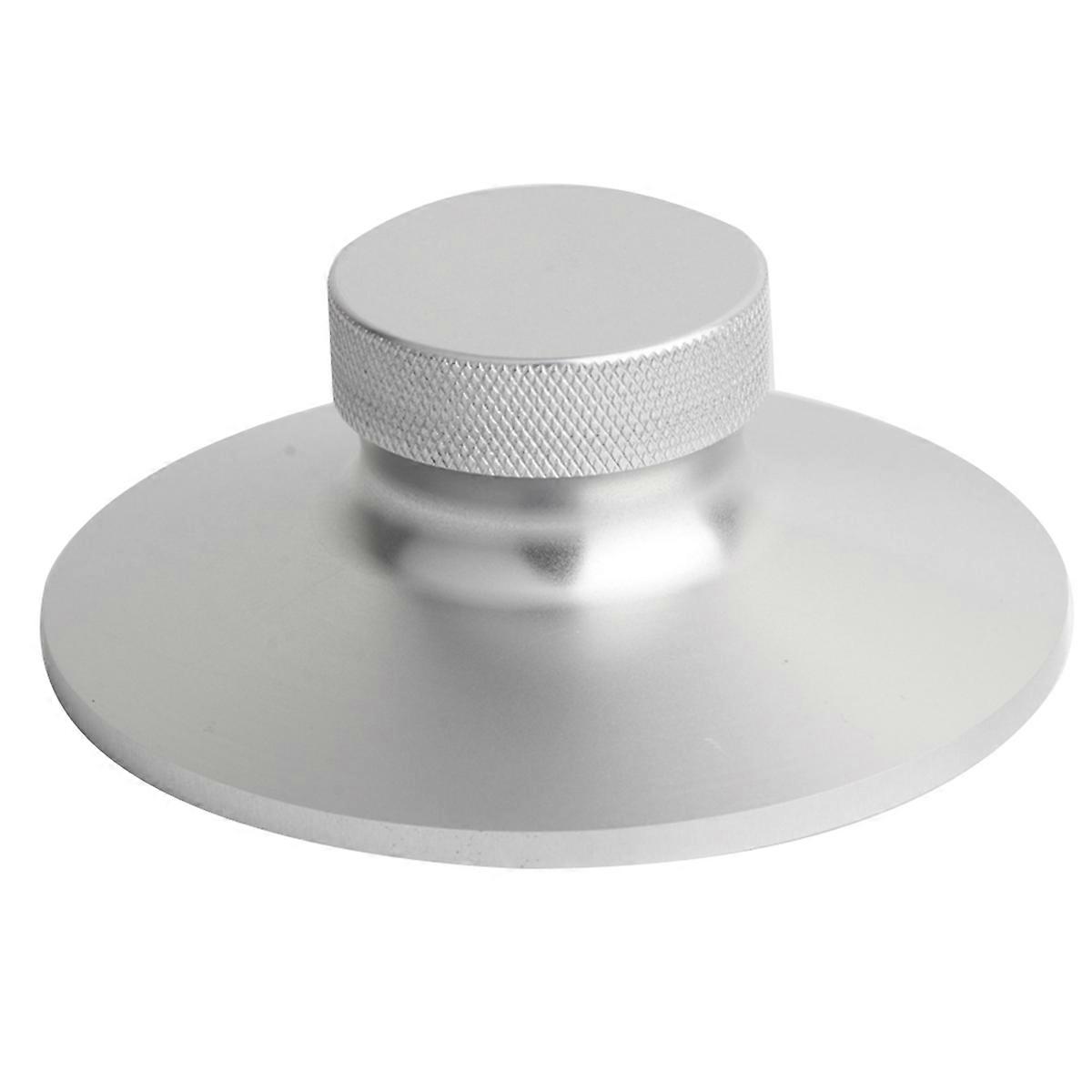 Audio LP Vinyl Turntable Recorder Weight Clamp Stabilizer, Silver