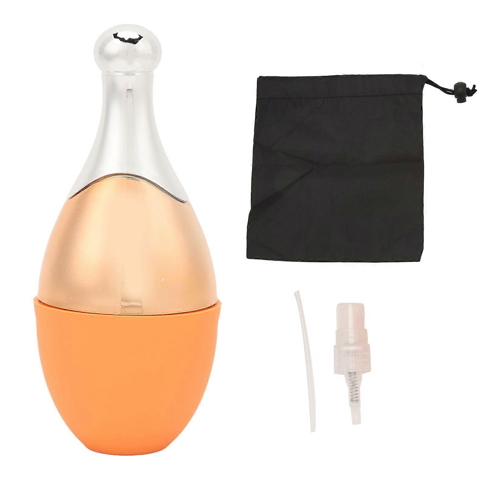 Ice Face Roller Cooling Remove Fine Lines Reusable Silicone Ice Face Roller for Summer Orange