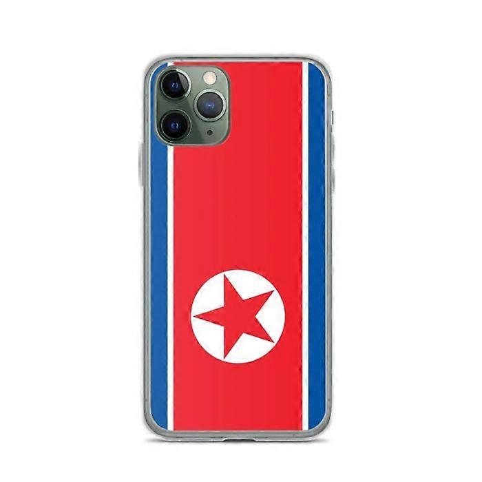 Phone Case - PIXELFORMA - North Korea Flag - Compatible with iPhone 11 Pro - Soft - Shockproof