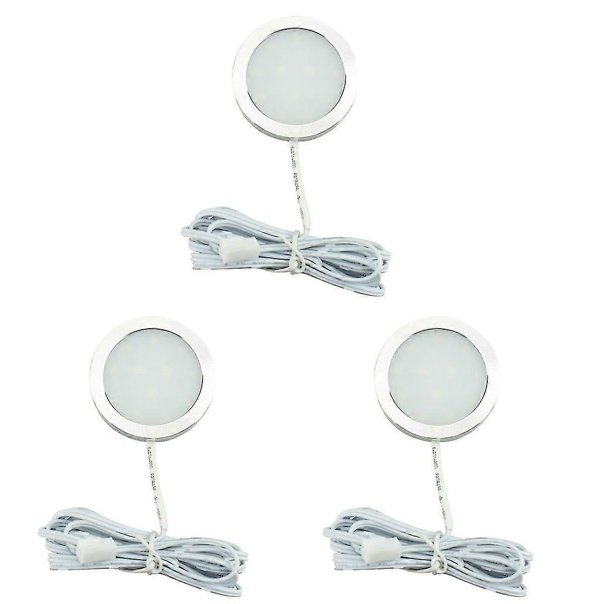 3pcs Rechargeable LED Closet Lights - Ultra Slim, Bright, Eye-Friendly, Aluminum, Easy Install, Multi-Purpose, 3000K