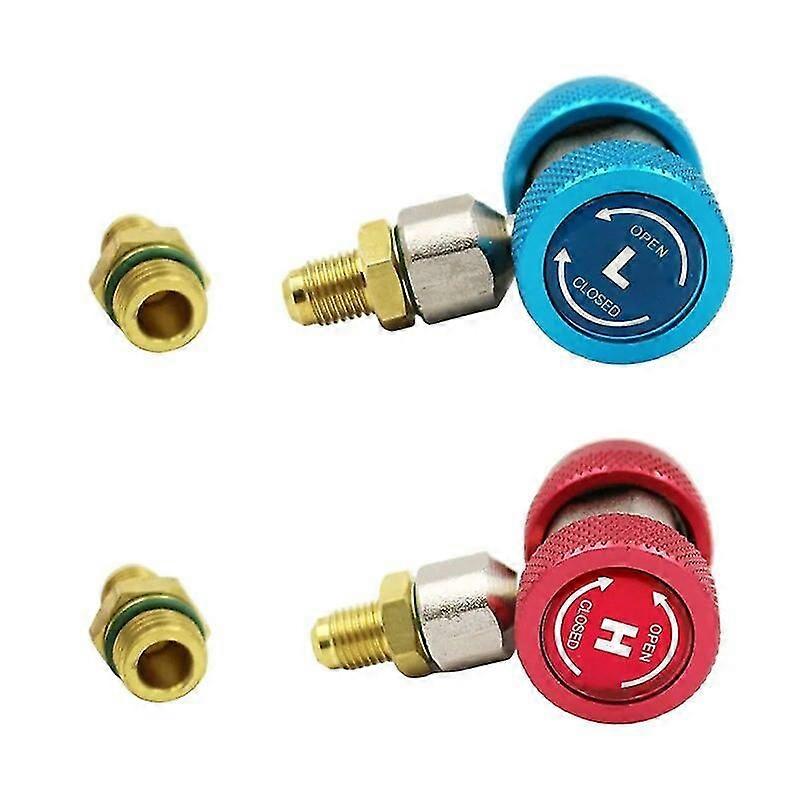 Car Air Conditioner Adjustable Quick Connector Adapter,Low Voltage R134A A/C Quick Connect Plug~11129