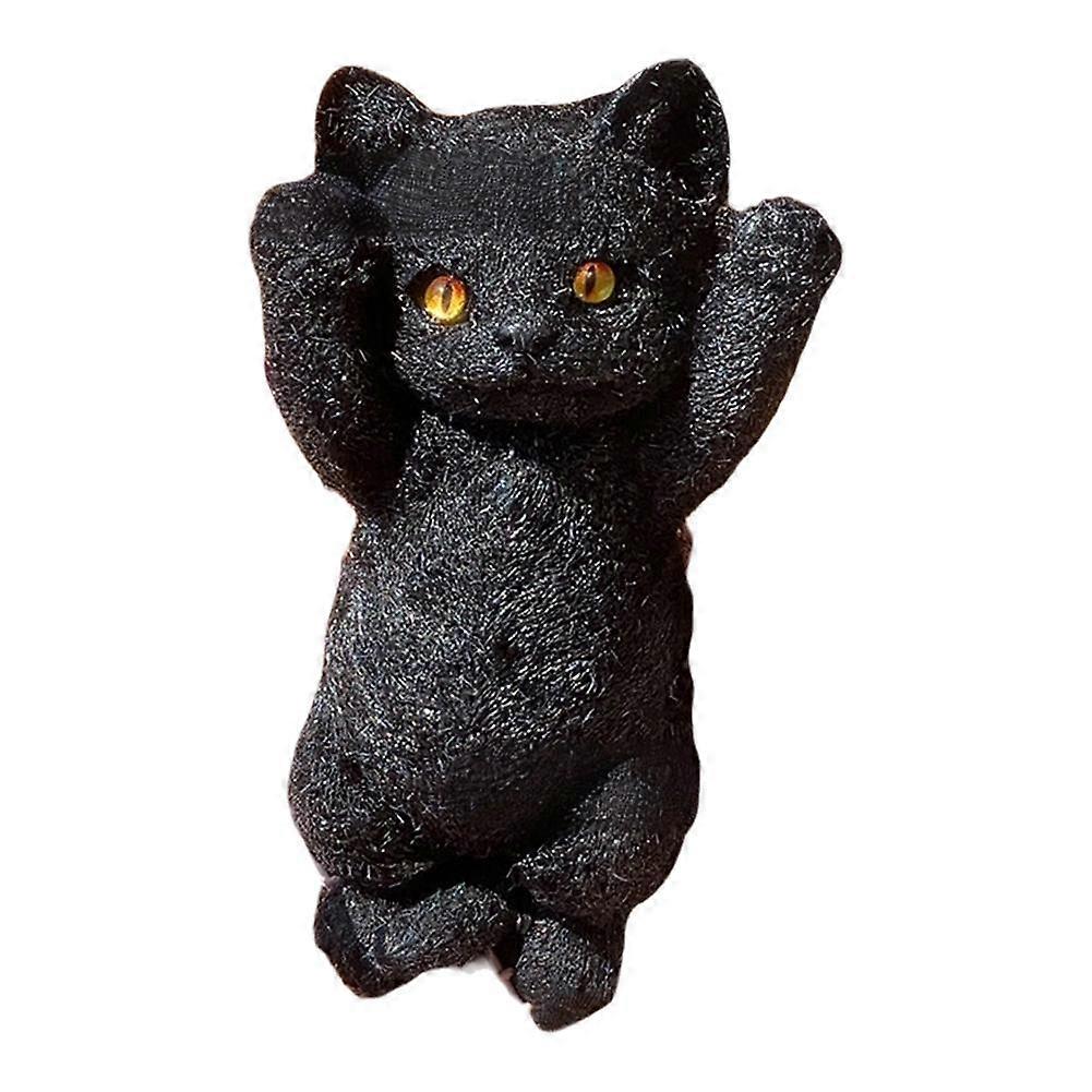 Stereoskooppiset söpöt lemmikit iso kissa nipistyslelut rauhoittavat ahdistusta t kuuma stressi