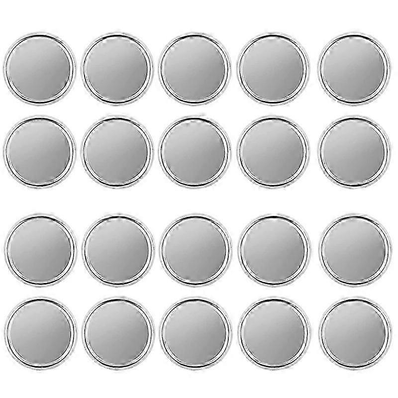 20 PCS Binder Rings Book Discs for Notebook Scrapbooking (Silver)