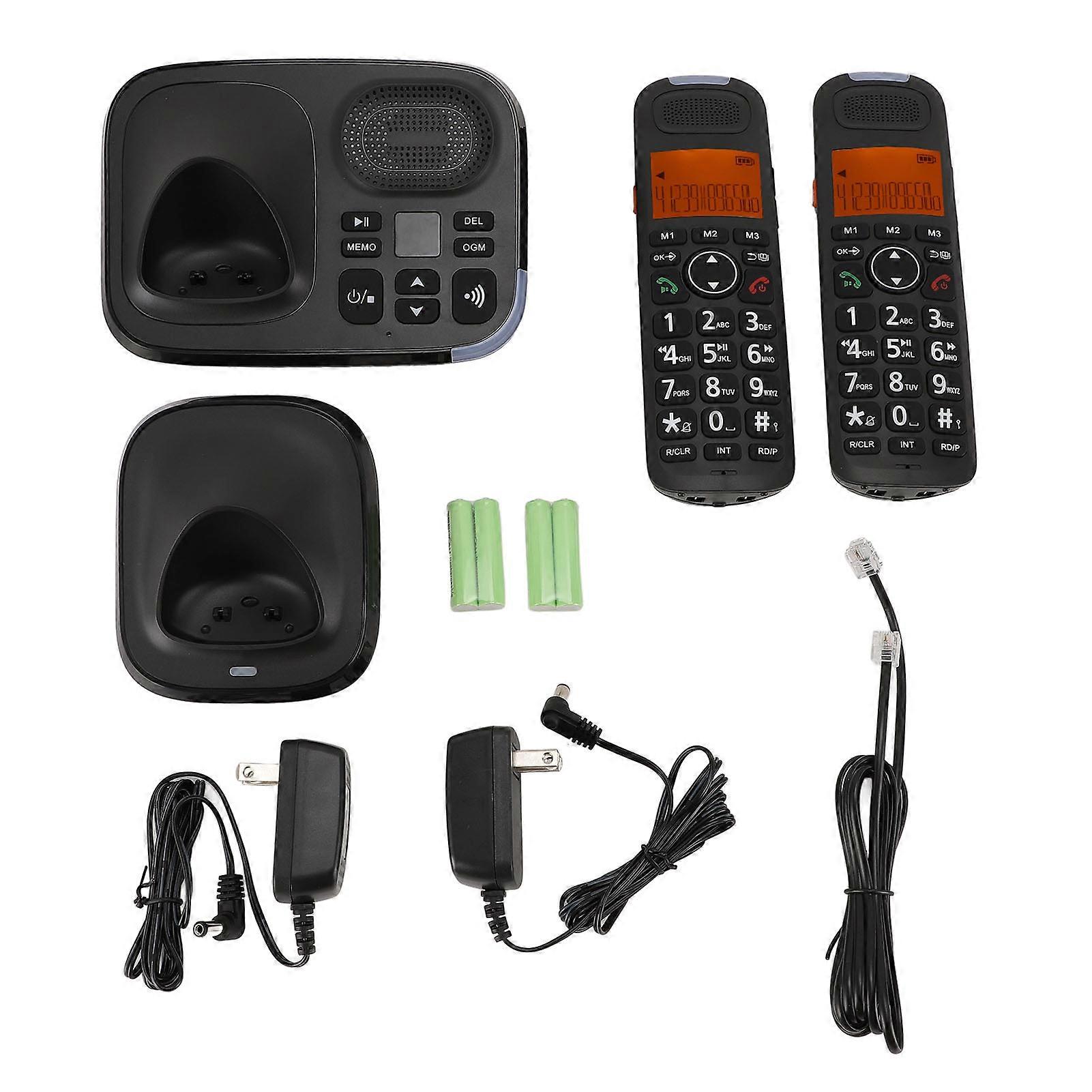 Expandable Cordless Phone with Answering System, Big Keys, Caller ID, Backlit Display
