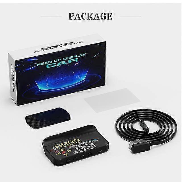 M17 HUD Head Up Display OBD2 GPS Dual System Windshield Speed Projector for Vehicles with Security Alarm Electronic Accessories