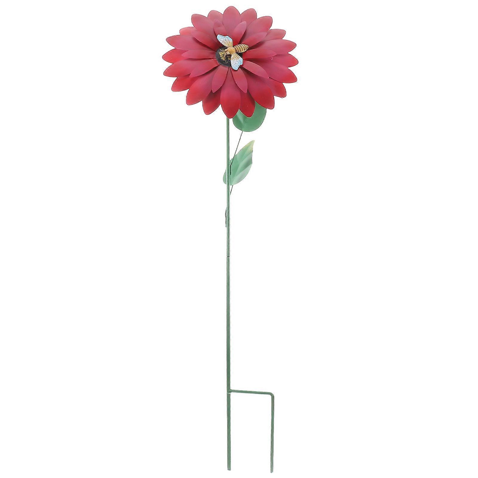 Garden Path Decor with Elegant Iron Flower Design, Easy to Install