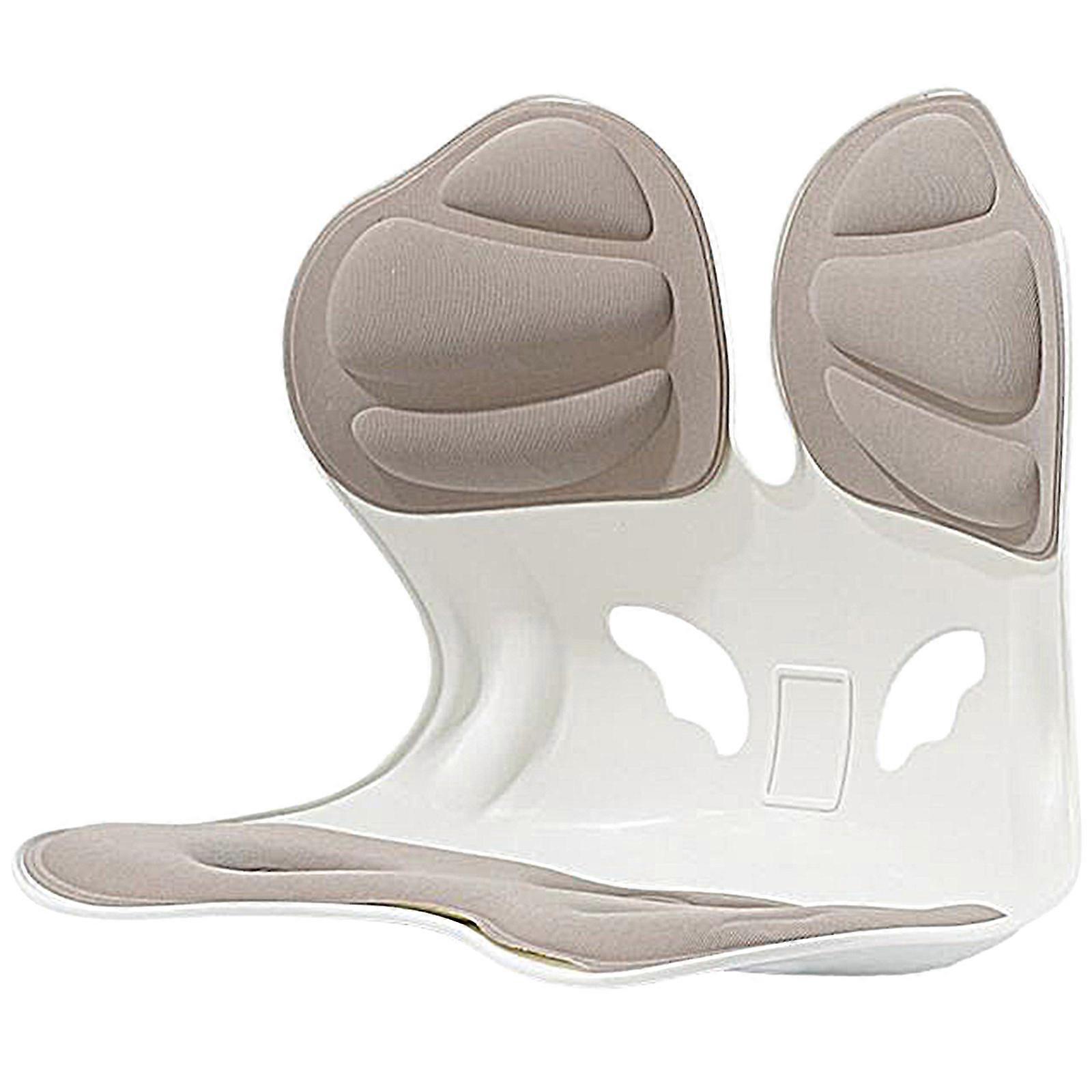 Ergonomic Postures Corrector Seat Cushions With Lumbar Support For Students And Office Workers Comfortable Sitting Experience Light Grey