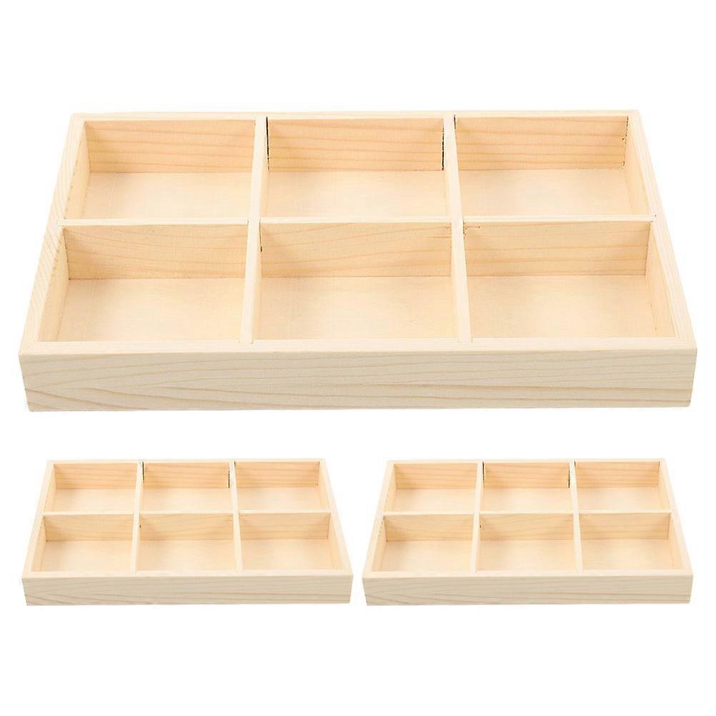 Wooden Sectioned Tray, Ideal for Storing Art Materials, Functional and Aesthetic