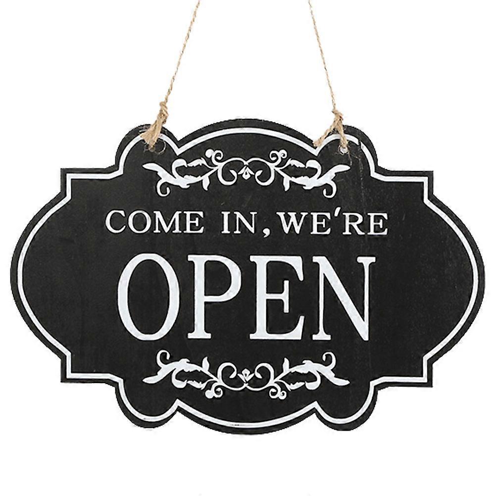 Open Closed Sign, Business Sign with Lanyard Design for Easy Hanging