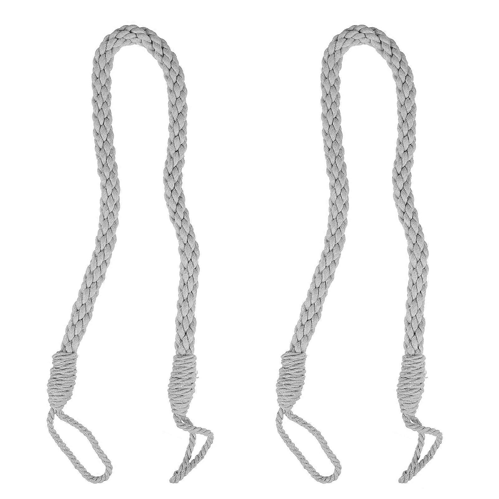 Practical Curtain Strap for Fixing Use 2Pcs Hand-Woven Cotton