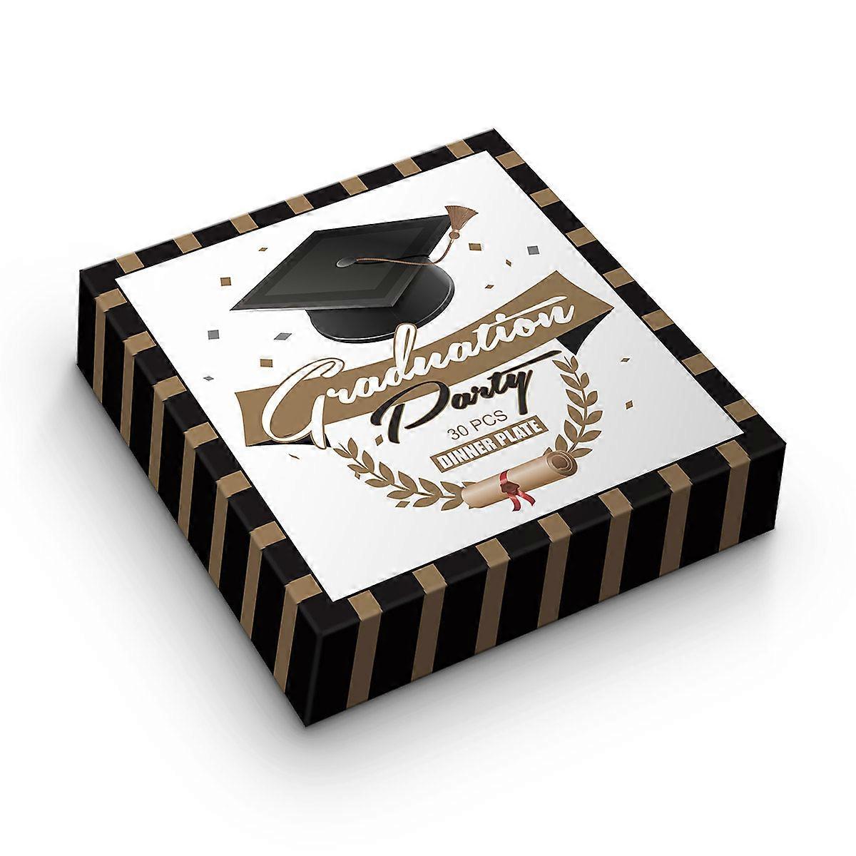 Party Plate Sets Amosfun Paper Dinner Plates Cut Resistant Assorted Color 30Pcs