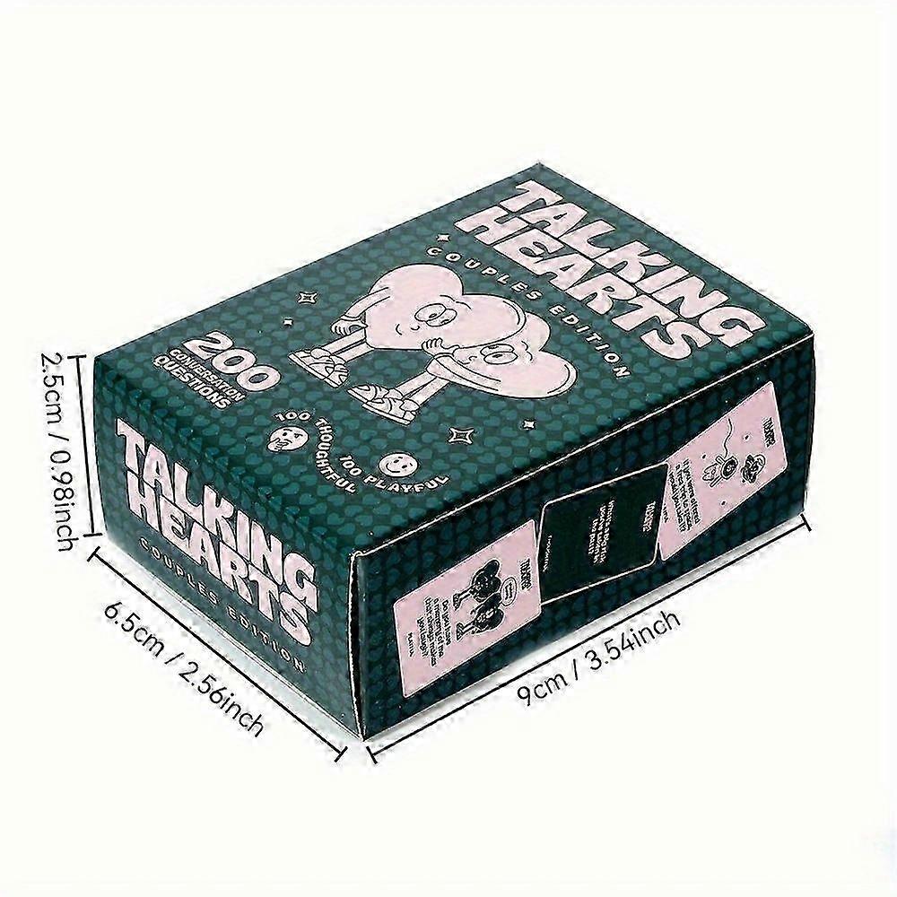 Talking Hearts Conversation Cards Couple Edition 200 Conversation Questions Card Game for Date Nights Adventures 25-26