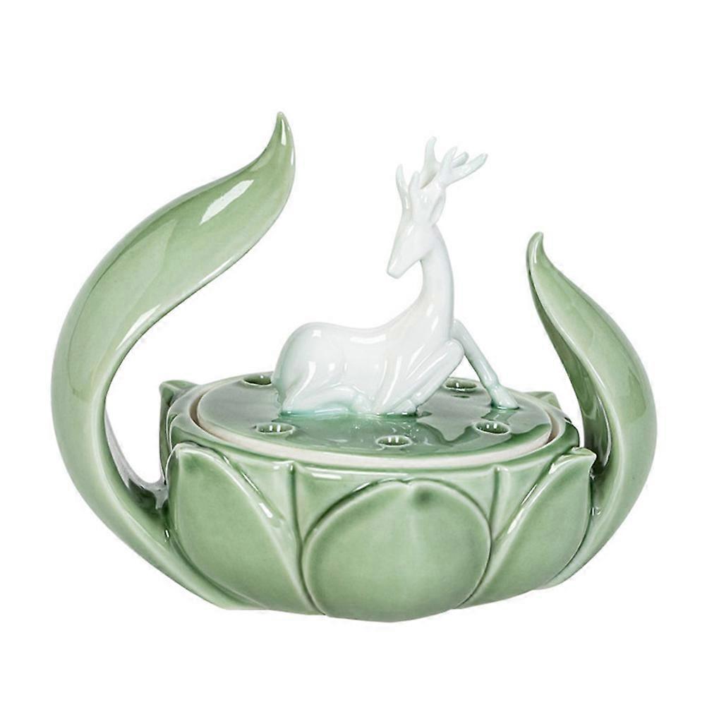 Incense Coil Holder Ceramic Wealth Design Adults 1Set