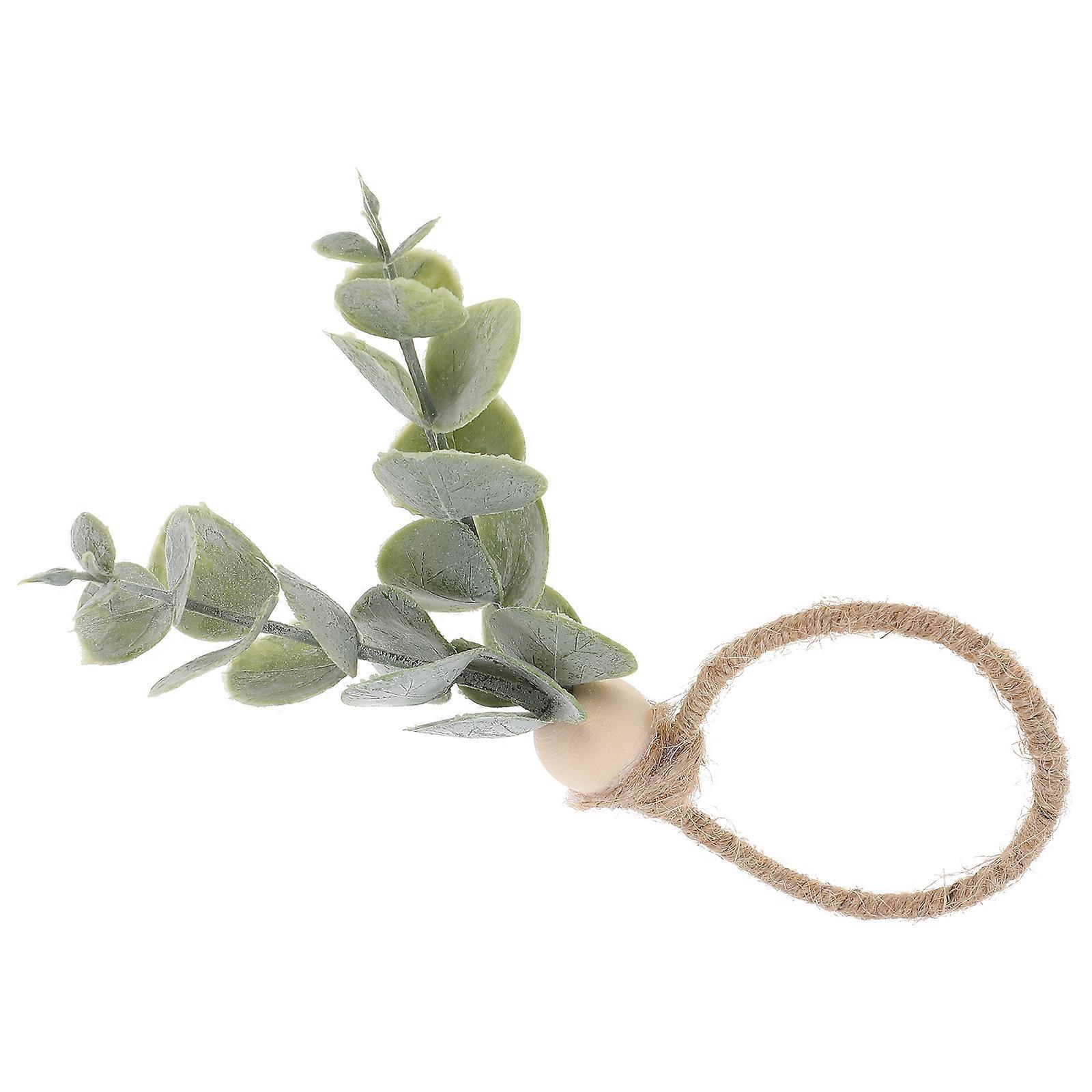 Party Napkin Ring Leaf Shape Table Decoration for Dining Table Multi Color 1Pack
