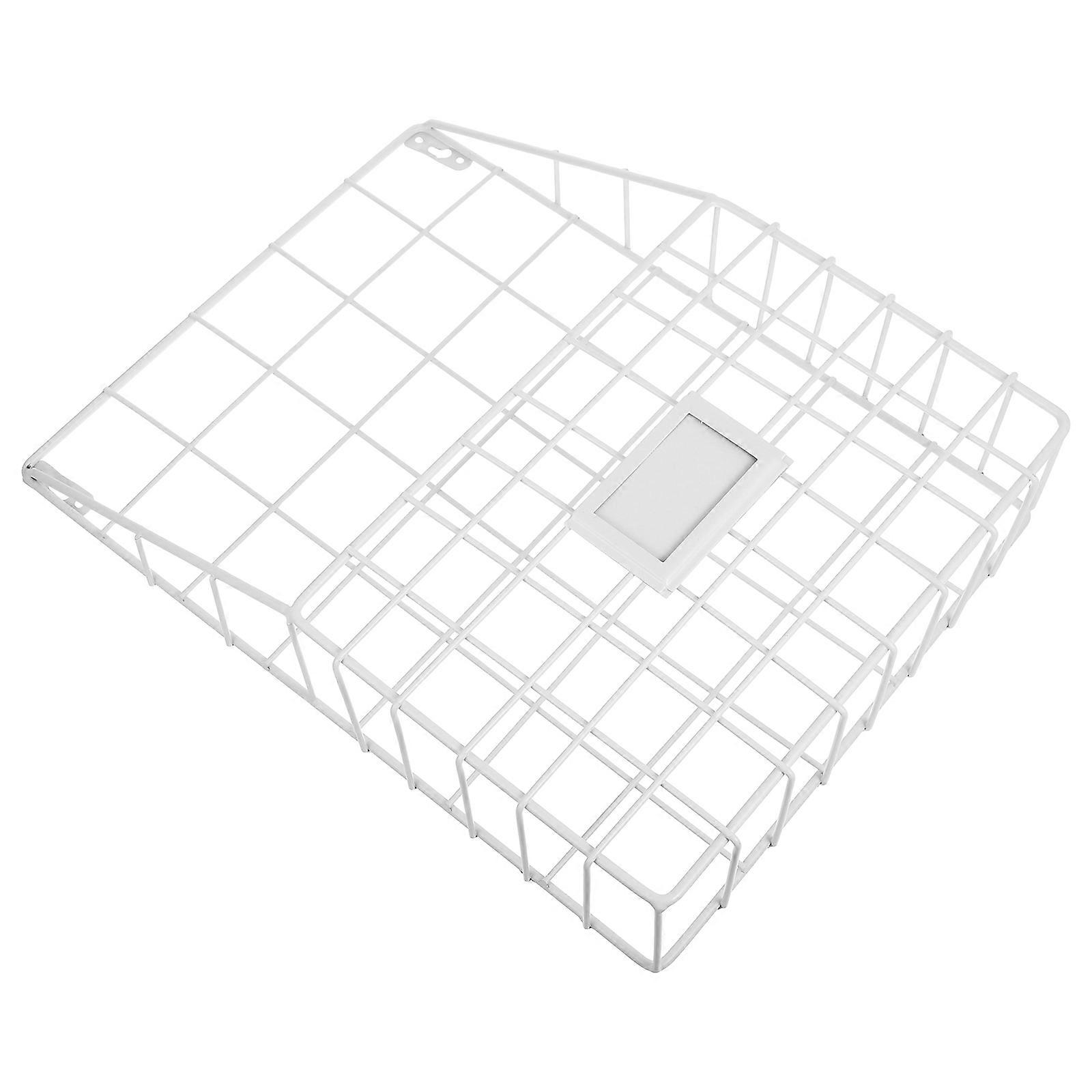 Home Wall Book Holder Magazine Holder Rectangular Grid Iron File Organization 1Set