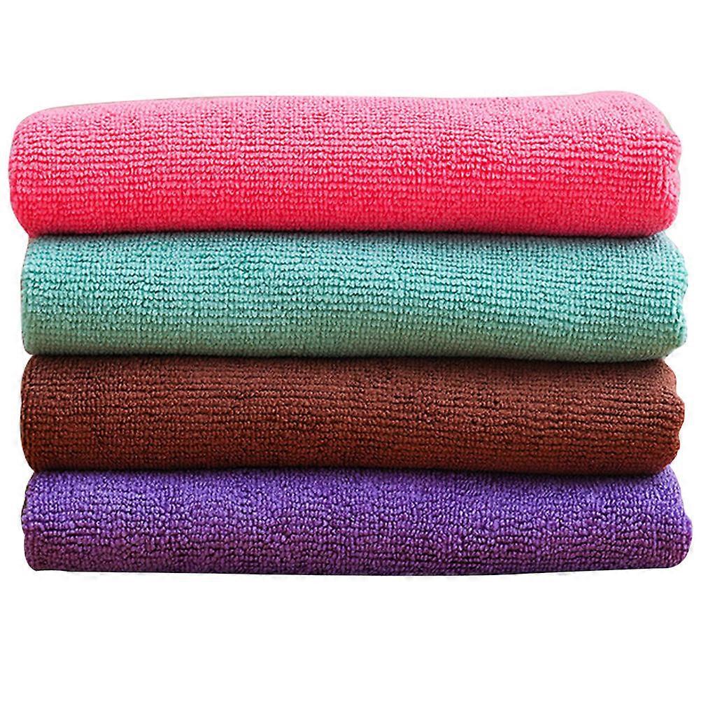4pcs Thickened Microfiber Cleaning Cloths Washable Dish Rags for Kitchen, Car & Utensil Cleaning, Soft Design for Easy Storage