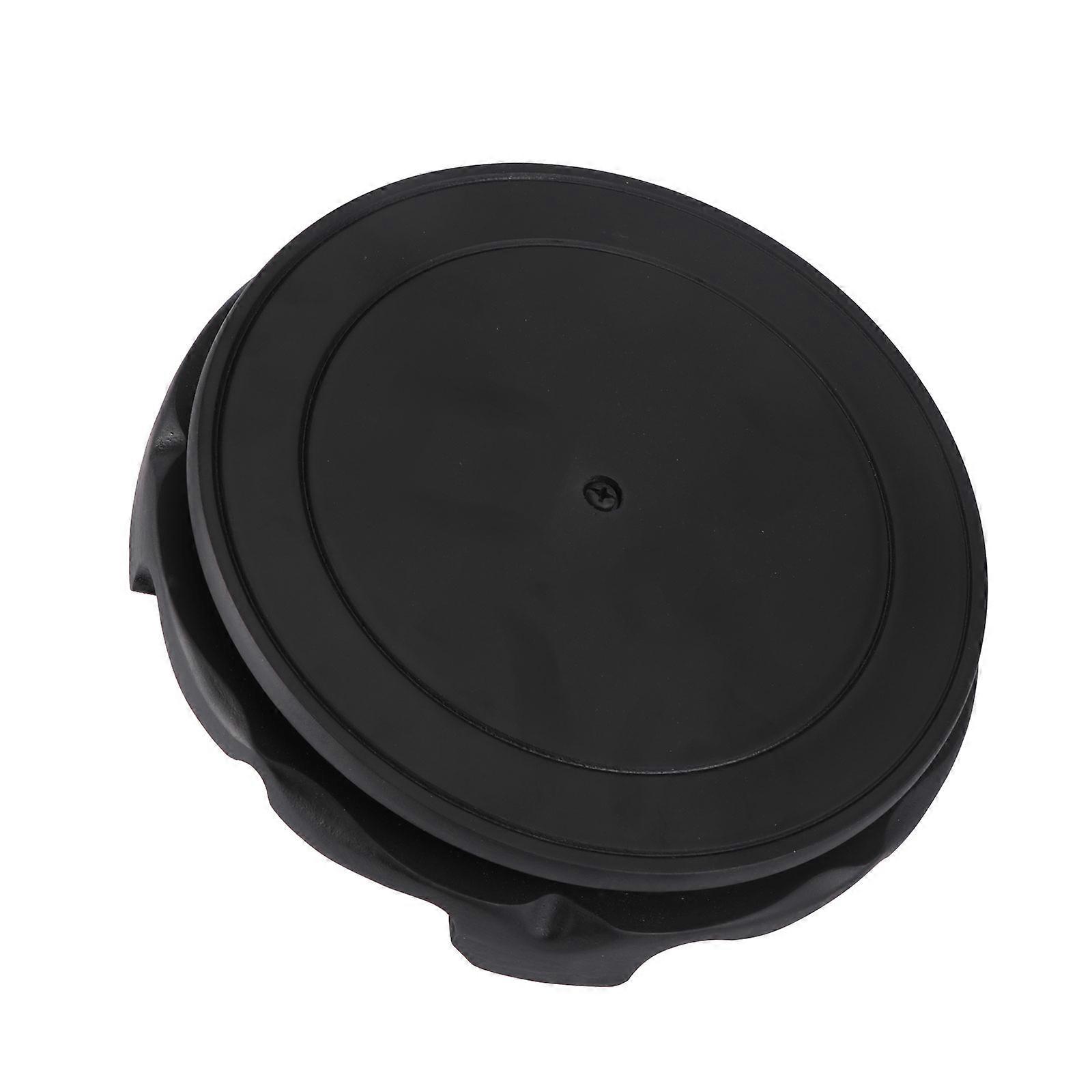 Black Wooden Vase Base for Decor Stylish and Durable Round Timber Display 360° Rotatable