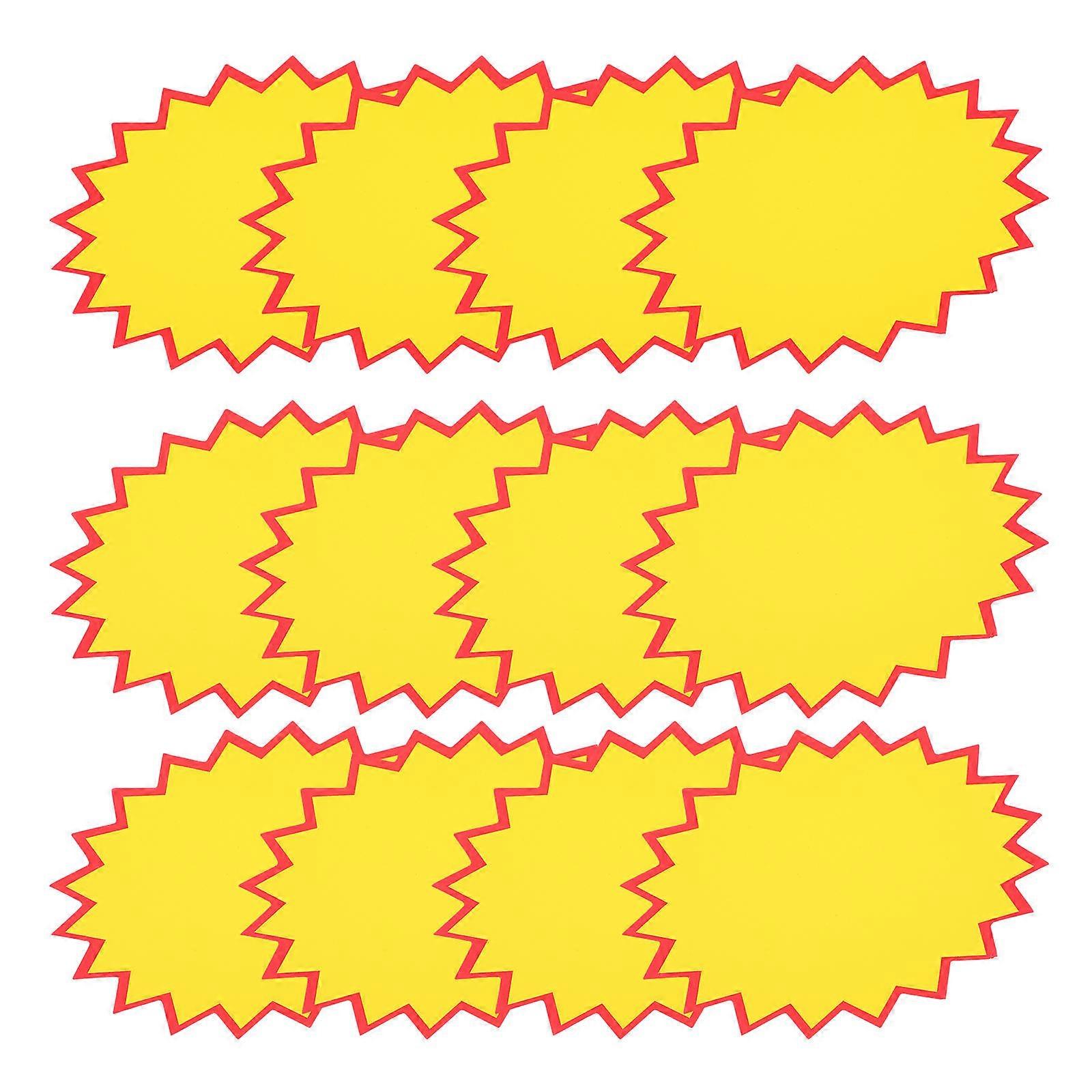 Retail Display Tags Explosion Sticker Tag Supermarket 11x6cm Advertising Business Owners 100Pcs