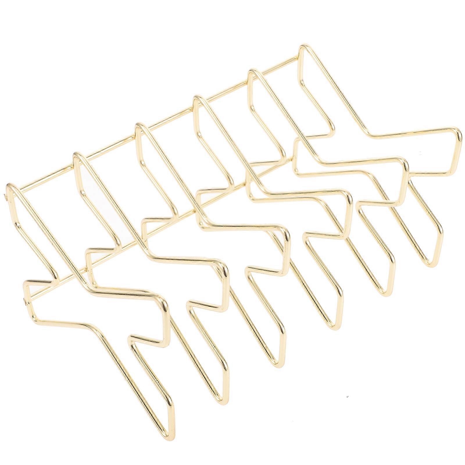 File Organization Multi-Function Book Organizer Golden Iron Construction Minimalist Design Office Use 20x11cm 1Pack