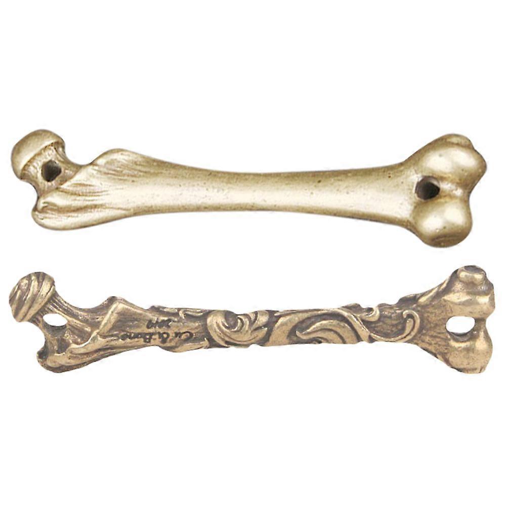 レトロなスタイルの真鍮のキーホルダーチャームペンダントバッグアクセサリープレゼント友達2個