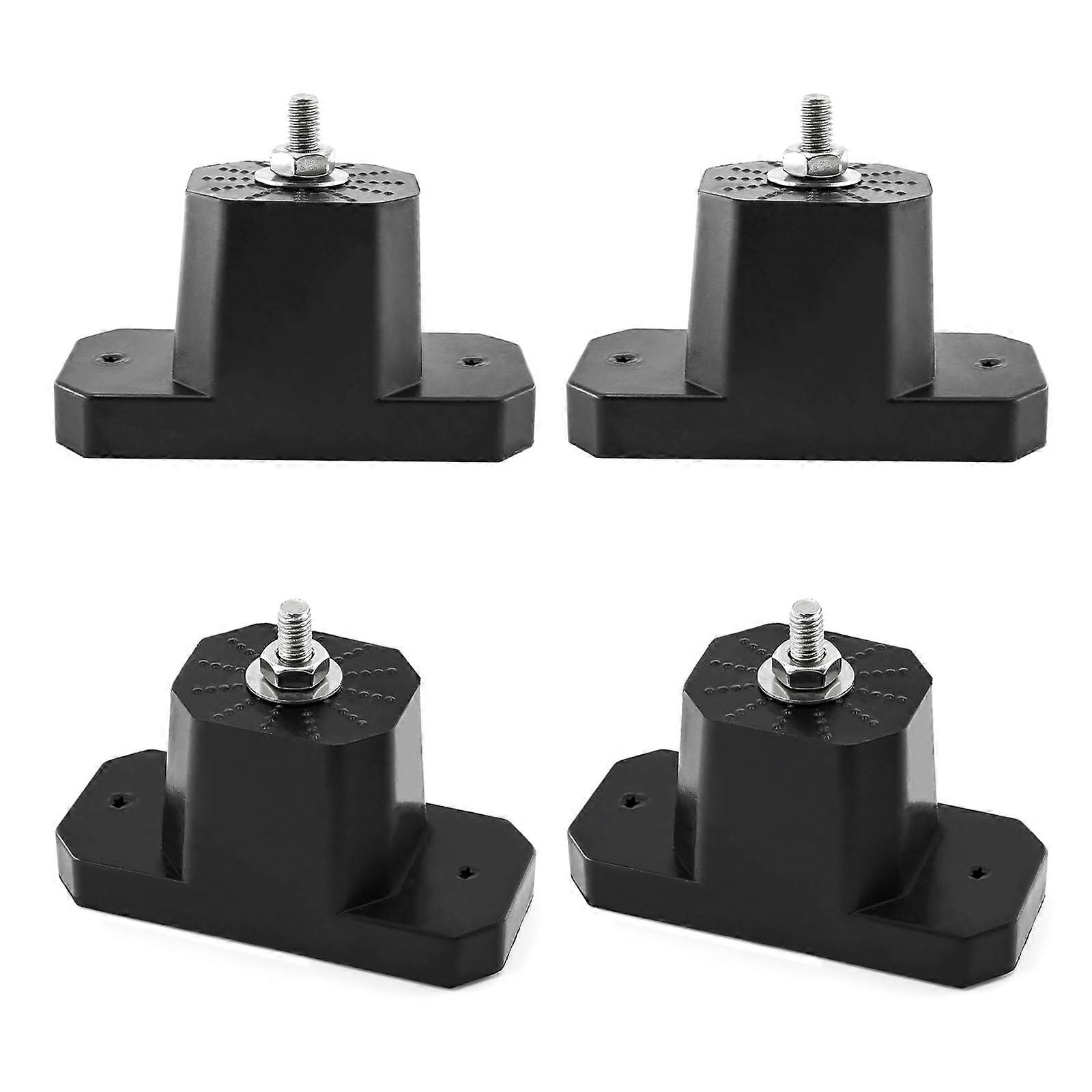 4 Pieces Outdoor Air Conditioner Bracket(Black)