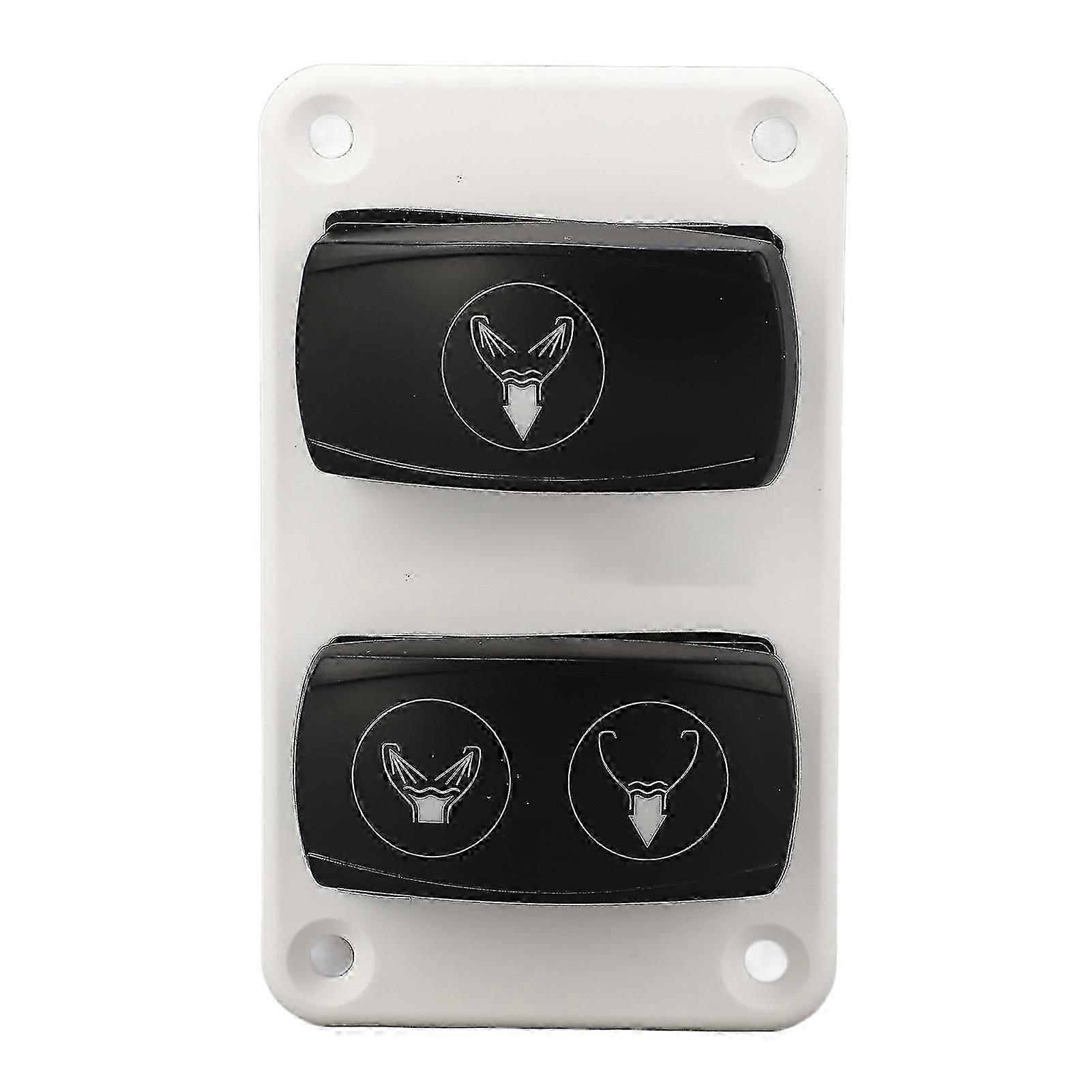 Dc12 24v Marine Toilet Control Panel Switch 3 Way Fast Response Rv Toilet Rocker Switch For Boats Yachts