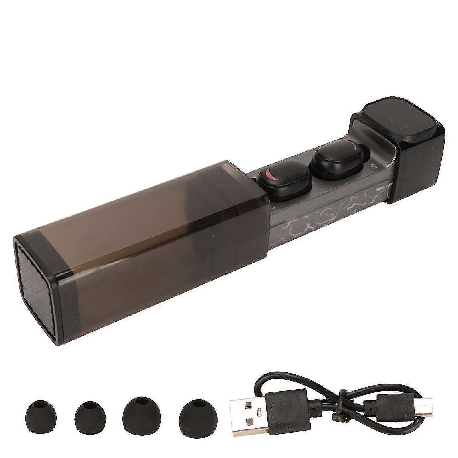 Stylish Bluetooth Earbuds with Deep Bass HiFi Stereo Sound, Sweatproof Design, and Built-in Microphone for Sports