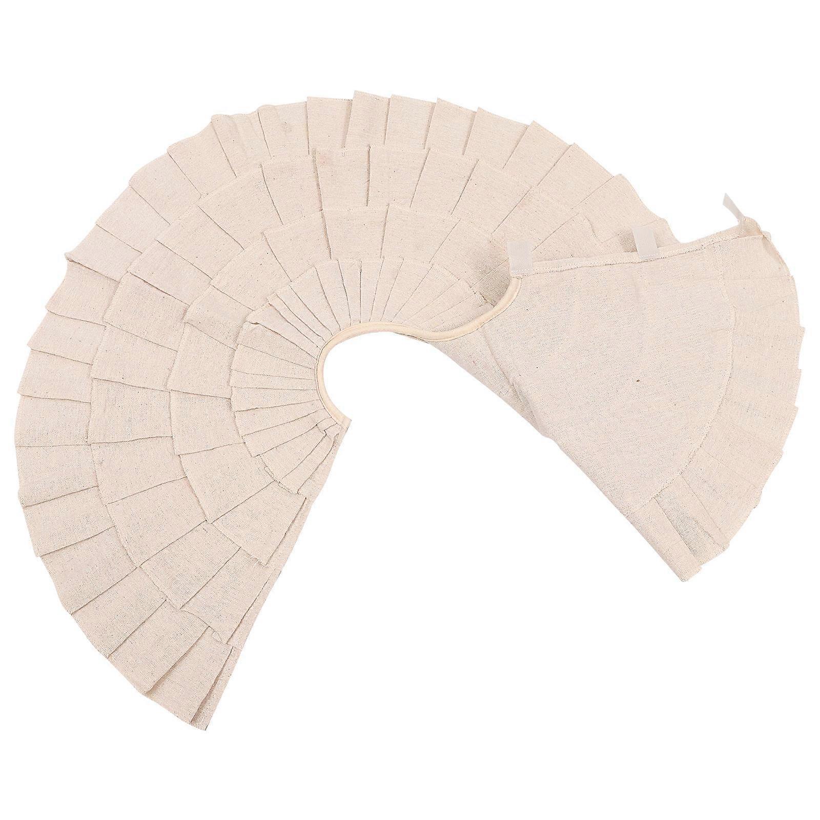Tree Skirt Vintage Xmas Tree Base Mat Ruffle Edge Design Home Decoration 1Set