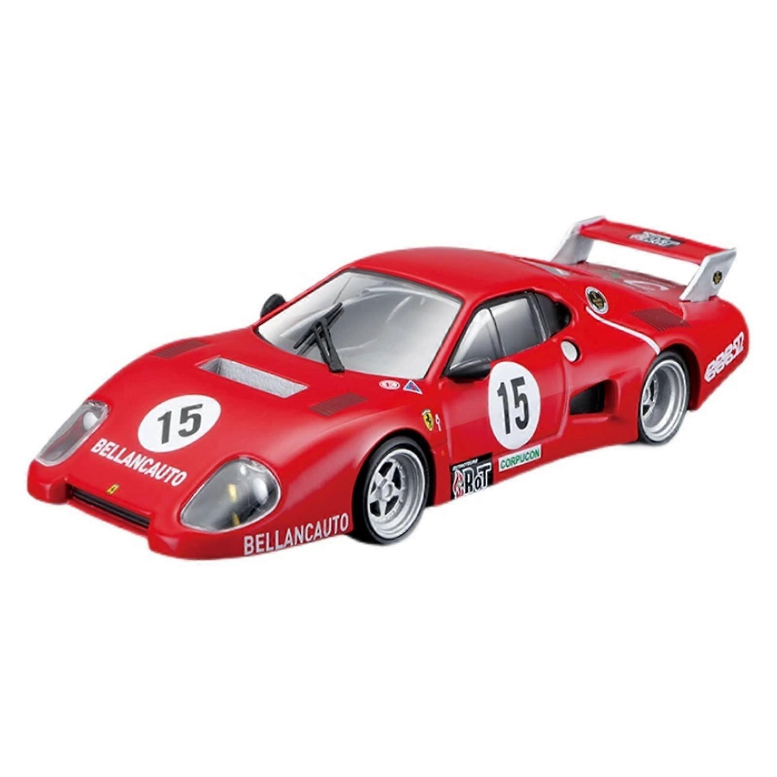 1:43 Ferrari 512 Red Alloy DieCast Static Model Car Craft Display Collection Ornament Gift