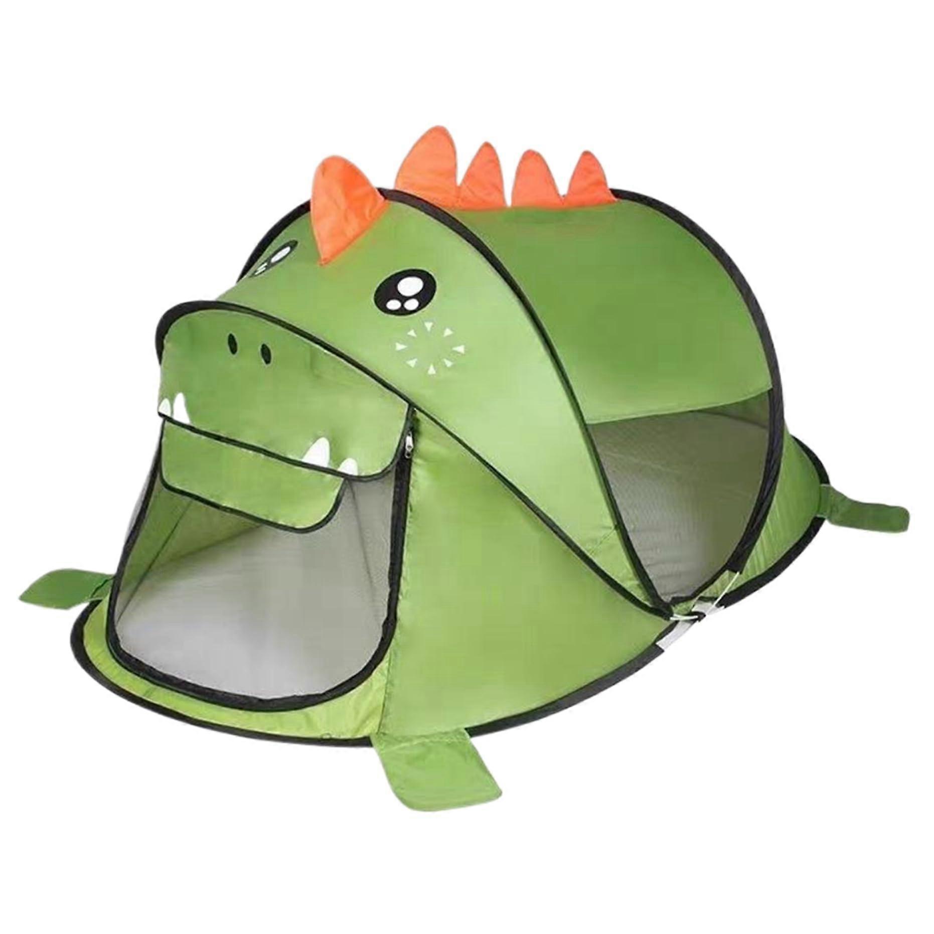 Dinosaur Tent, PopUp Ventilation Kids Play Tent with Storage Bag, Green