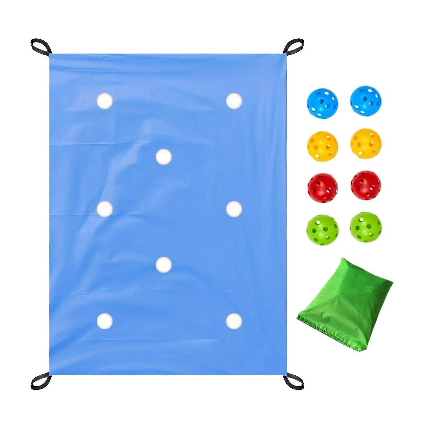 Teambuilding - Team Collaboration Enhancement, Durable Materials, Flexible Design for 8-20 Players in Sky Blue